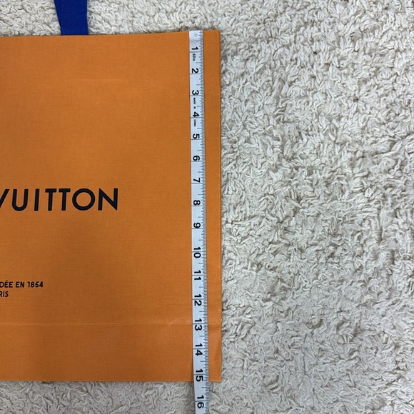 Louis Vuitton Orange Black Logo Shopping Bag - Picture 8 of 11